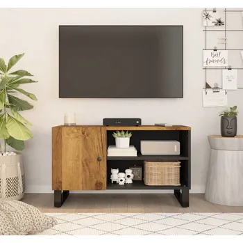 Obývací pokoj vidaXL TV skříňka 80x33x46 cm masivní recyklované a kompozitní dřevo [351965] Barva: medová hnědá