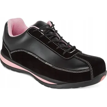 Pracovní obuv Dámské boty Steelite Trainer S1P HRO s ochranou proti propíchnutí vel. 38 Černé/Růžové