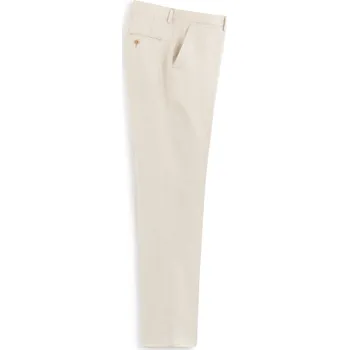 Pánské oblečení Celio Lněné společenské kalhoty Bohot2 1107730 Béžová 42