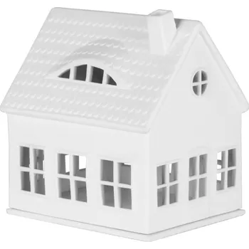 Svícen Rader HOME Lucerna - Domeček s Podkrovím 14,5 cm Bílá