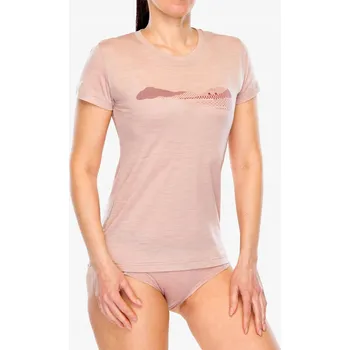 Dámské tričko Dámské merino tričko Sensor Merino Air Hills SS Tee - dusty pink XL