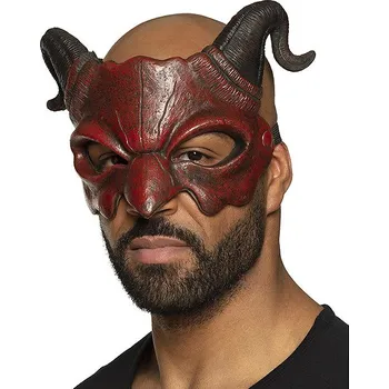 Karnevalová maska Boland Polomaska čerta latexová