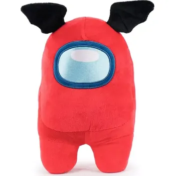 plyšák Červený Amongus - plyšová postavička ze hry Among us (Red Amongus - 30 cm)