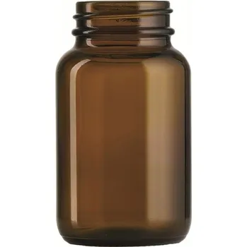 Láhev 100 ml Pharma láhev ODOLNÁ vůči UV záření na kapsle, želé