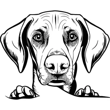 Kuchyňské prkénko Prkénko s motivem psa a textem | 31 x 13,5 cm | O chlup lepší chuť! Maďarský ohař krátkosrstý - B