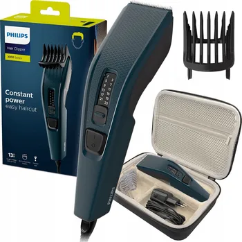 Strojek na vlasy STROJEK NA VLASY PHILIPS SERIES 3000 HOLICÍ STROJEK + NÁSTAVEC 13 DÉLEK + POUZDRO