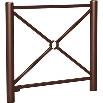 Zábradlí Procity Zábradlí Carrefour délka 1072 mm, jednoduchý kříž, barva hnědá RAL8017