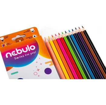 Kresba Šestihranné Pastelky NEBULO 12 barev