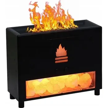 Zvlhčovač vzduchu ZVHLČOVAČ VZDUCHU S AROMATERAPIÍ, IMITACE PLAMENE, S HIMÁLAJSKOU SOLÍ