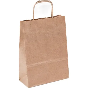 Nákupní taška Eobaly.cz Papírová taška hnědá 180x80x240mm 300 ks