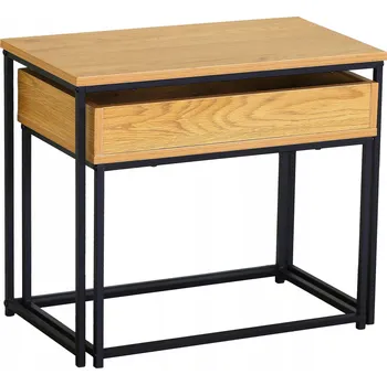 Konferenční stolek Konferenční stolek Loft Obdélníkový Dvojitý Lavice do obýváku Dvoudílný 2v1