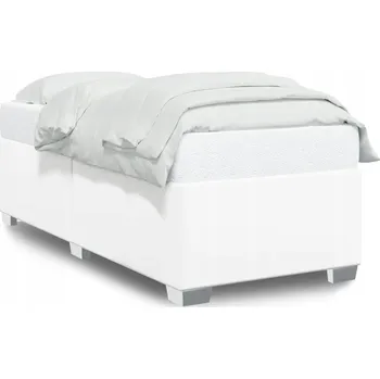 Postel VidaXL Rám postele, bílá, 100 x 200 cm, umělá kůže