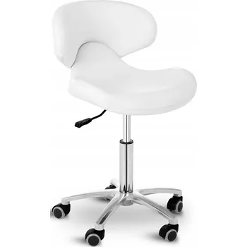 Nábytek do ordinace Kosmetická židle na kolečkách Physa ANDRIA - bílá
