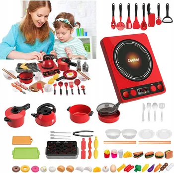 Dětská kuchyňka 61x SADA HRNCŮ KUCHYŇSKÉ NÁDOBÍ kuchyňka PRO DĚTI příslušenství DÁREK
