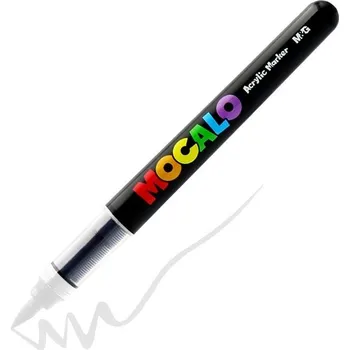 Akrylová fixa M&G Mocalo štětcová, White 663