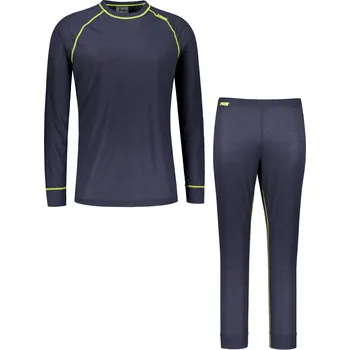 Pánský termo set ALTISPORT GAIN TMAVĚ ŠEDÁ/LIMETKOVÁ XXXL