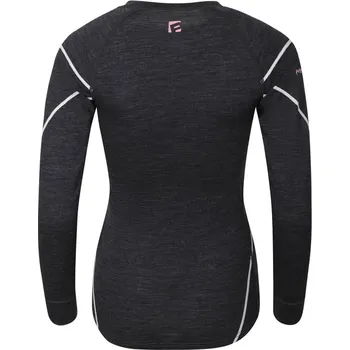 Dámské tričko Progress MW NDRZ 170 dámské merino triko s douhým rukávem černý melír Velikost: M