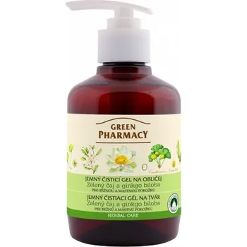 Čistící gel Green Pharmacy Čistící gel na obličej Zelený čaj 270ml