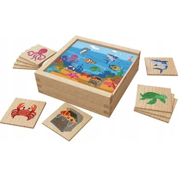 Dřevěná hračka Playtive Dřevěná vzdělávací hra pro nejmenší