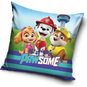 Polštář Tlapková patrola POVLAK PATROLA 40x40 cm TLAPKOVÁ