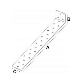 Úhloměr MONTÁŽNÍ ÚHELNÍK KOTEVNÍ KK3 400x40x40