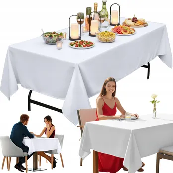 ubrus Bílý ubrus na stůl 140x240 cm