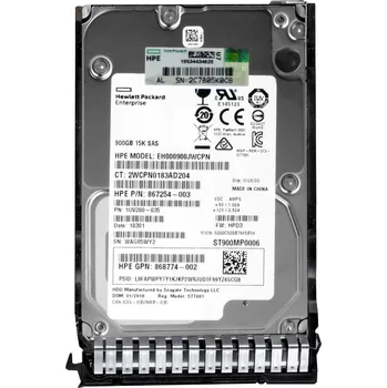 Interní pevný disk HP 867254-003 900GB 15K SAS-3 2.5" HDD 900GB 15000 ot./min 2,5" EH000900JWCPN