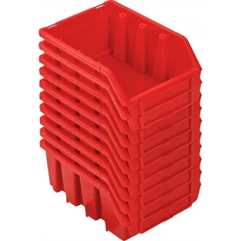 Úložný box 10x Skladový kontejner Box Ergobox 2 Červená