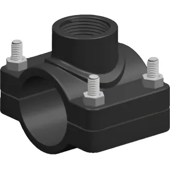 Vodovodní potrubí Objímka navrtávací Elysee 4 šrouby, bez výztužného kroužku, 125 x 5/4˝