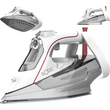 Žehlička ŽEHLIČKA S KERAMICKOU PLOCHOU, SILNÝ VÝSTUP PÁRY, ANTI-DRIP Solac Optima 3000W