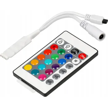 LED osvětlení Ovladač LED Berge RGB IR 24 tlačítek 6A 72W