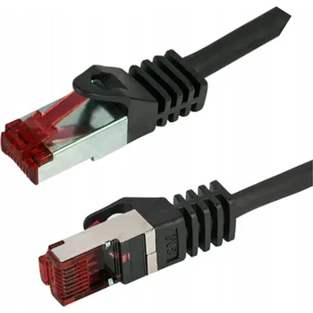 Síťový kabel Logilink Síťový kabel LAN RJ45 Cat6 S/FTP Ethernet Patchcord, černý, 3 m