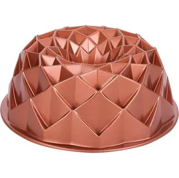 Nádoba na pečení Forma na bábovku KITCHISIMO 24 cm diamant/měděná