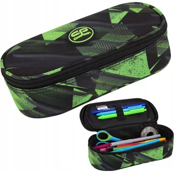 Penál Penál Coolpack Campus, vyztužený, zelený, zrcadlový F062920