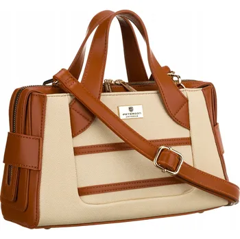 Kabelka Peterson kabelka přes rameno syntetika béžová