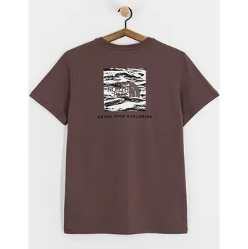 Pánské tričko The North Face Box Nse Edge Of Light Infill Relaxed (tawny quartz/tnf black) XS, hnědá