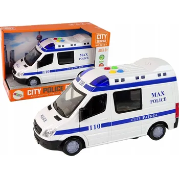 autíčko Policejní auto se zvukem a světlem - na setrvačník