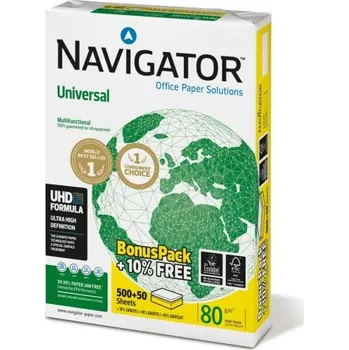 Papír pro tiskárny Navigator Universal A4, 80 g - papír xerografický, 550 listů