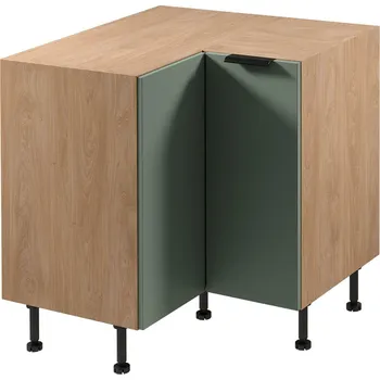 Kuchyňská skříňka SORENTO pg | dolní skříňka D90N rohová | 90x90 cm | UNI provedení | puccini/zelená