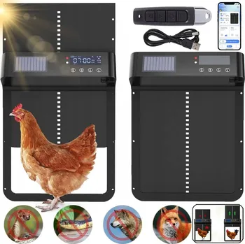 Zabezpečení domácnosti AUTOMATICKÁ DVÍŘKA DO KURNÍKU SOLÁRNÍ S ČASOVAČEM A SVĚTELNÝM SENZOREM