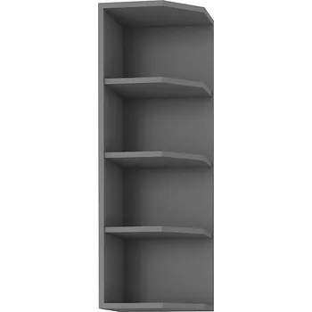 regál NESSANT se | horní regál 30 G-90 ZAK ukončovací s policemi | 30 cm | UNI provedení | šedá