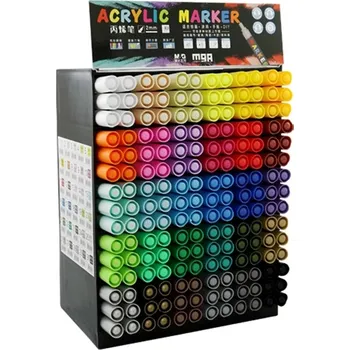 Akrylové fixy M&G Mocalo 2mm, 180ks ve stojánku