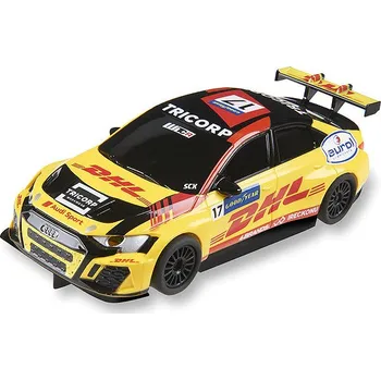auto na autodráhu SCX Compact Audi RS3 LMS TCR Berthon se světly