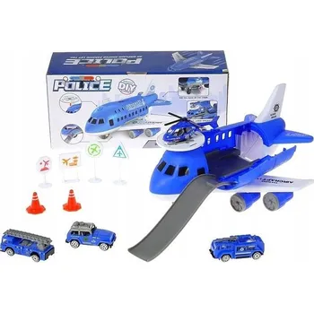 autíčko Policejní letecká základna Adar – letadlo s vozidly