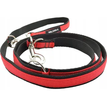 Vodítko pro psa DVOUBAREVNÉ VODÍTKO PRO PSA NELSON-X BICOLOR 2,5 M/2,5 CM, SPOUŠŤOVÉ