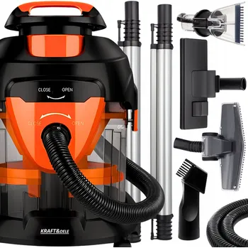 Vysavač Vysavač 1600W s funkcí mokrého a suchého vysávání, pro dílnu a stavbu