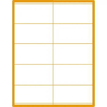 Samolepící etiketa 35 00168 - Print Etiketa A4, 105 mm x 57 mm, 10 etiket na archu - Balení 1000 ks