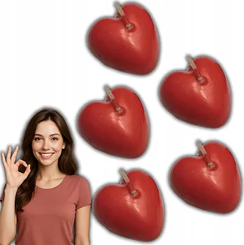 Svíčka PLOVOUCÍ VONNÉ SVÍČKY SRDCE 5 KUSŮ PRO ROMANTICKÉ VEČERY