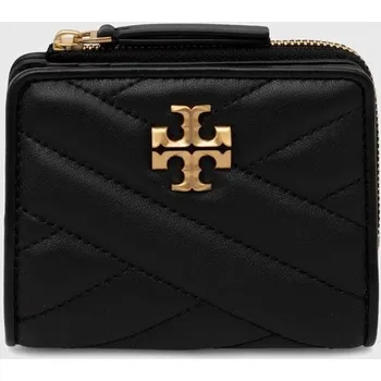 Peněženka Kožená peněženka Tory Burch černá barva 153121.001 99X, vel. ONE SIZE