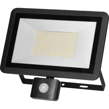 LED reflektor 100W s PIR senzorem 8000lm IP44 4000K hliníkový